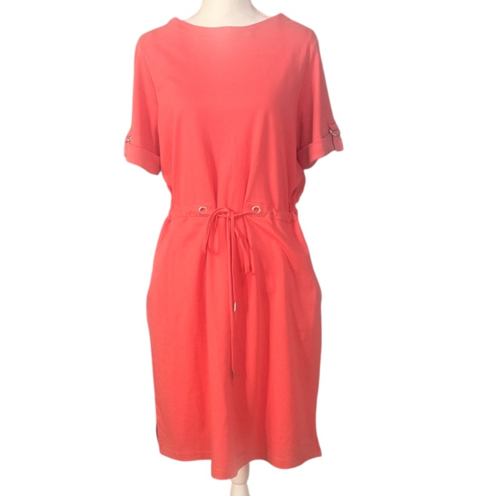 Appleseed’s 🆕 Cotton Blend Soft Flattering Cinch Tie Waist Pockets NWOT Sz Large